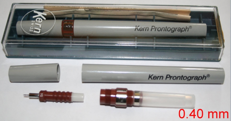 NEW 0.30 mm KERN PRONTOGRAPH RAPIDOGRAPH TECHNICAL DRAWING PEN MADE IN SWISS 